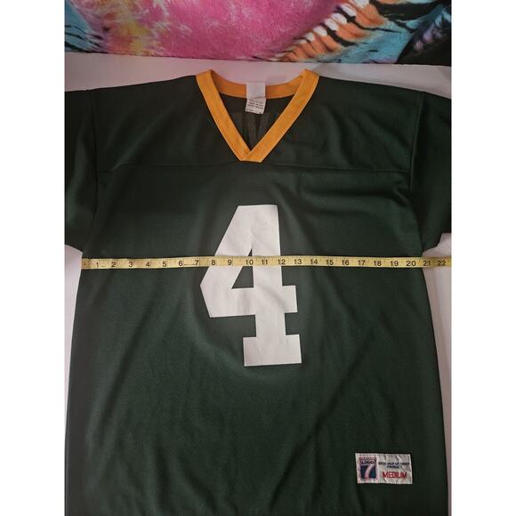 Vintage 90s Logo 7 Green Bay Packers Brett Favre NFL Jersey Medium US Made - Picture 13 of 13